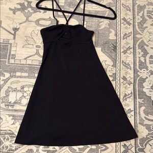 H&M Black Spaghetti Strap Sundress Cocktail